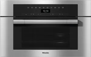 Miele DGC7370CTS Dgc 7370 - 30" Compact Combi-Steam Oven Xl For Steam Cooking, Baking, Roasting With Networking   Brilliantlight. Single Wall Ovens single oven with self-cleaning feature