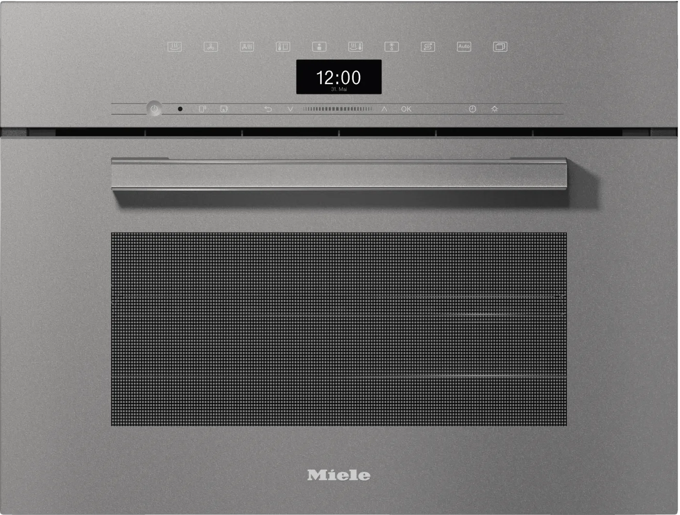 Miele DGC7440AMGRAPHITEGREY Dgc 7440 Am - 24" Compact Combi-Steam Oven Xl For Steam Cooking, Baking, Roasting With Networking   Brilliantlight. Single Wall Ovens single oven with self-cleaning feature