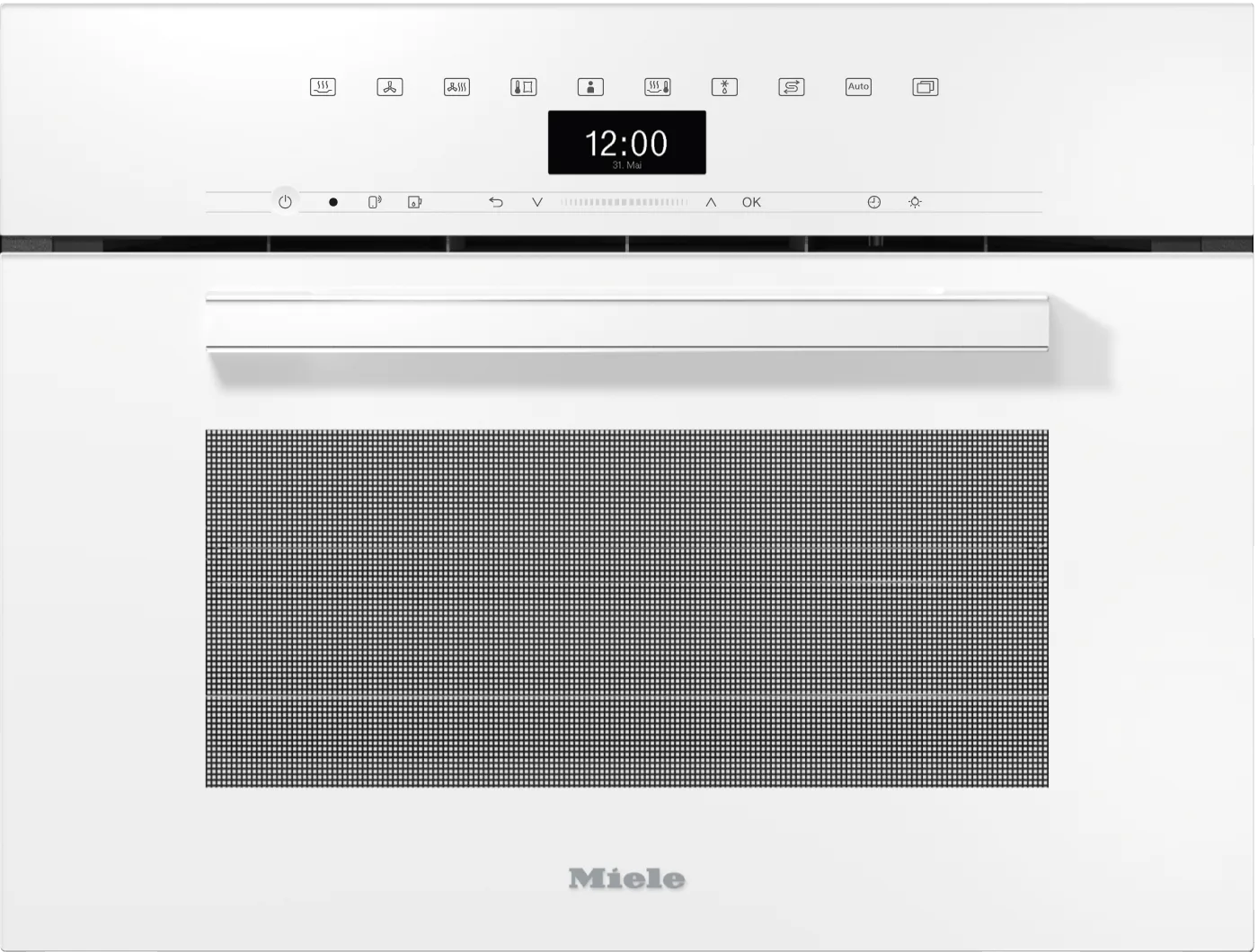 Miele DGC7440BW Dgc 7440 Am - 24" Compact Combi-Steam Oven Xl For Steam Cooking, Baking, Roasting With Networking   Brilliantlight. Single Wall Ovens single oven with self-cleaning feature