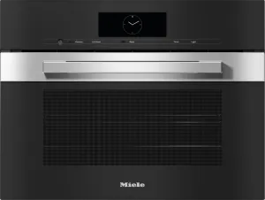 Miele DGC7840CTS Dgc 7840 Am - 24" Compact Combi-Steam Oven Xl For Steam Cooking, Baking, Roasting With Roast Probe   Menu Cooking. Single Wall Ovens single oven with self-cleaning feature