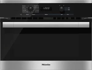 Miele H6100BM STAINLESS STEEL H 6100 Bm 24 Inch Speed Oven With Electronic Clock/Timer And Combination Modes For Quick, Perfect Results. Built In Microwaves best built-in microwave deals