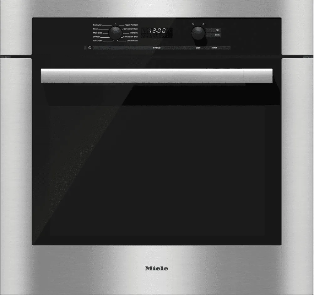 Miele H6180BP STAINLESS STEEL H 6180 Bp - 30 Inch Convection Oven With Self Clean For Easy Cleaning. Wall Ovens oven with smart temperature control