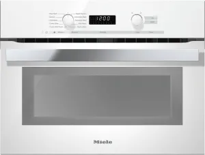 Miele H6200BM White 24 Inch Speed Oven With Electronic Clock/Timer And Combination Modes For Quick, Perfect Results. Built In Microwaves best built-in microwave deals