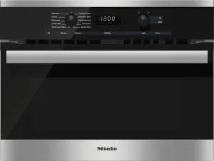 Miele H6200BMAMCLEANTOUCHSTEEL H 6200 Bm Am - 24 Inch Speed Oven With Electronic Clock/Timer And Combination Modes For Quick, Perfect Results. Built In Microwaves best built-in microwave deals
