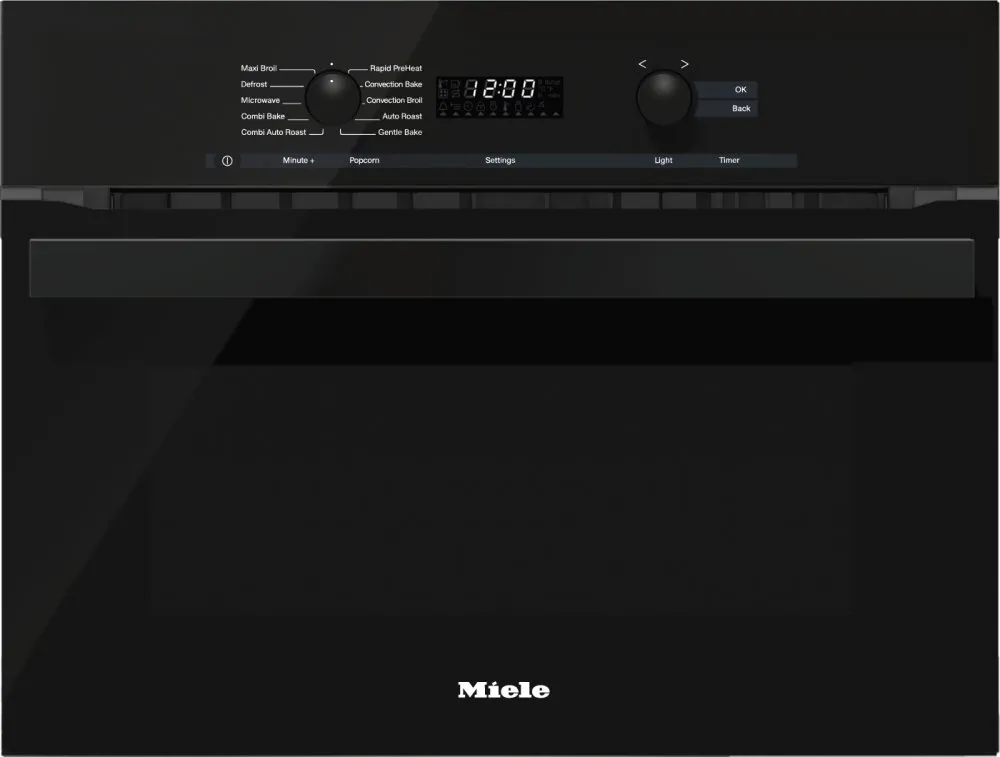 Miele H6200BMAMOBSIDIANBLACK H 6200 Bm Am - 24 Inch Speed Oven With Electronic Clock/Timer And Combination Modes For Quick, Perfect Results. Microwave Ovens smart sensor microwave oven