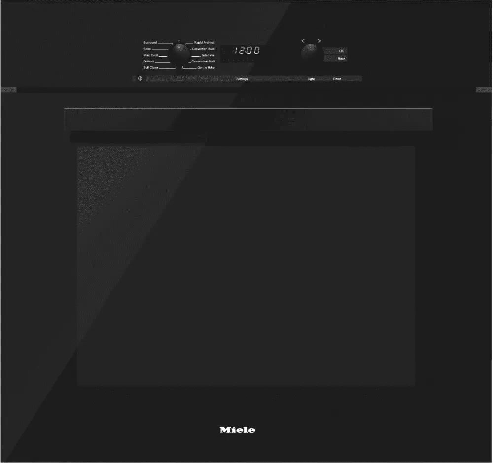 Miele H6280BP Black - 30 Inch Convection Oven With Self Clean For Easy Cleaning. Single Wall Ovens electric wall oven with convection