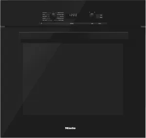 Miele H6280BP Black - 30 Inch Convection Oven With Self Clean For Easy Cleaning. Single Wall Ovens electric wall oven with convection