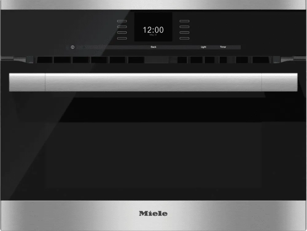 Miele H6500BM Stainless Steel - 24 Inch Speed Oven With Combi-Modes And Roast Probe For Precise-Temperature Cooking. Microwave Ovens large capacity kitchen microwave