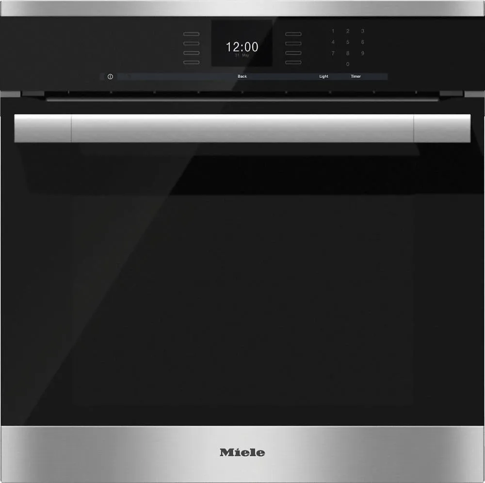 Miele H6560B H 6560 B Am 24 Inch Convection Oven With Airclean Catalyzer And Roast Probe For Precise Cooking. Single Wall Ovens electric wall oven with convection