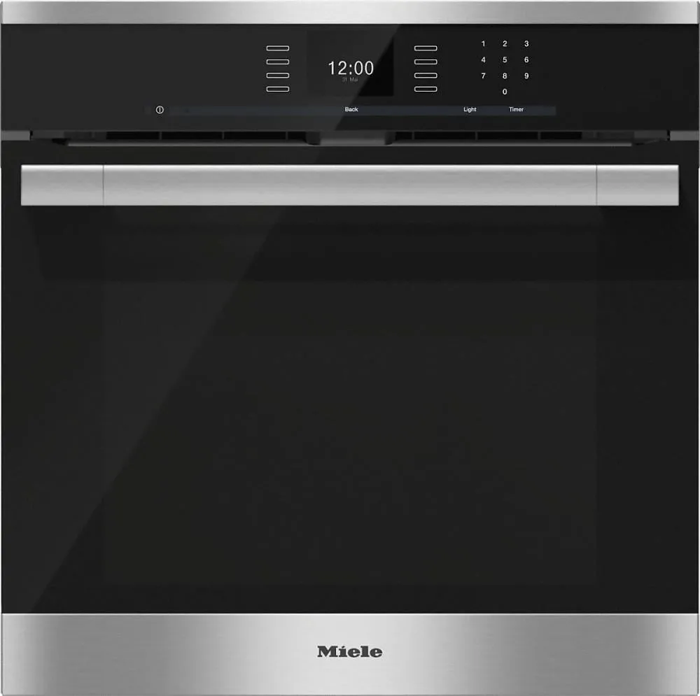 Miele H6560BP H 6560 Bp Am 24 Inch Convection Oven With Airclean Catalyzer And Roast Probe For Precise Cooking. Single Wall Ovens electric wall oven with convection