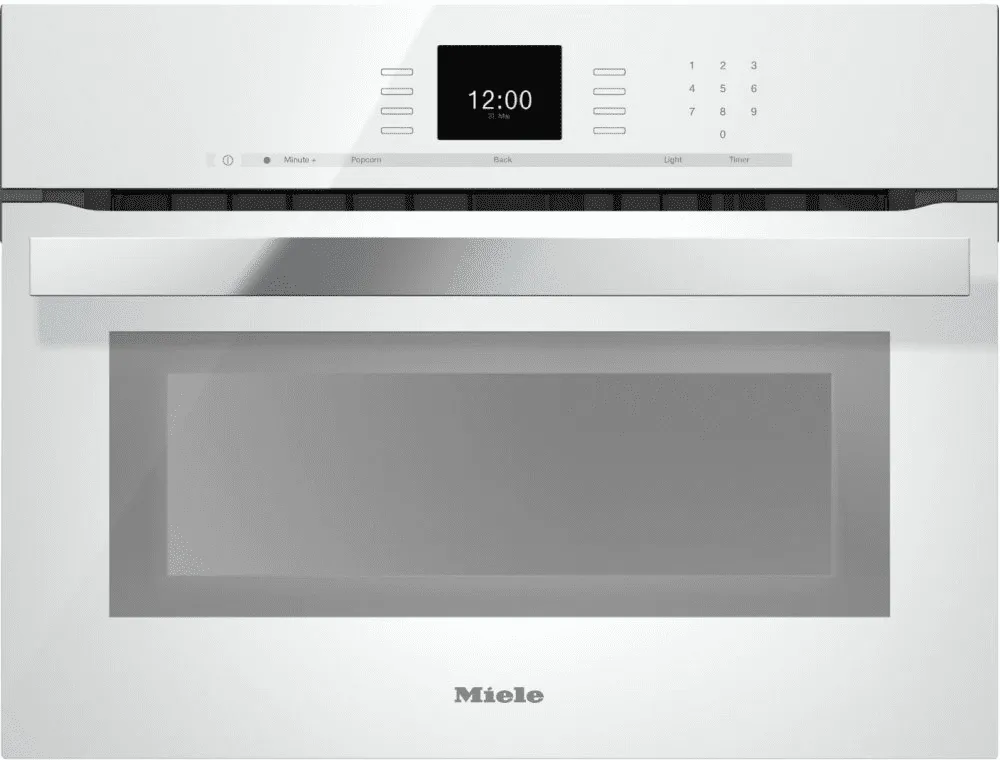 Miele H6600BM White - 24 Inch Speed Oven With Combi-Modes And Roast Probe For Precise-Temperature Cooking. Microwave Ovens large capacity kitchen microwave