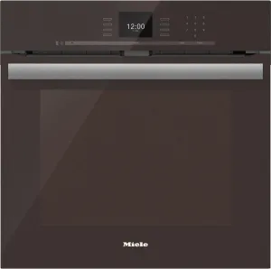 Miele H6660BPBW H 6660 Bp Am 24 Inch Convection Oven With Airclean Catalyzer And Roast Probe For Precise Cooking.- Truffle Brown Single Wall Ovens electric wall oven with convection