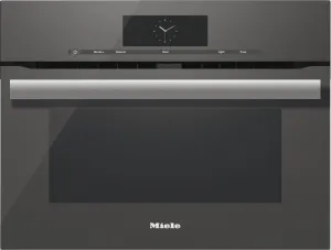 Miele H6800BM  Gray - 24 Inch Speed Oven The All-Rounder That Fulfils Every Desire. Single Wall Ovens electric wall oven with convection