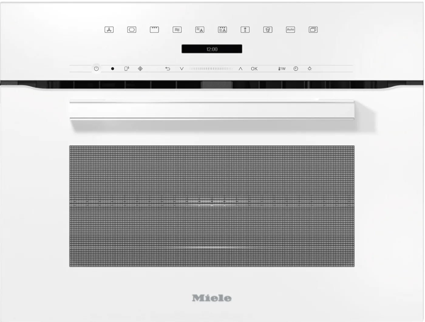 Miele H7240BMAMBRILLIANTWHITE H 7240 Bm Am - 24" Compact Speed Oven In A Perfectly Combinable Design With Automatic Programs And Combi Modes. Wall Ovens oven with smart temperature control