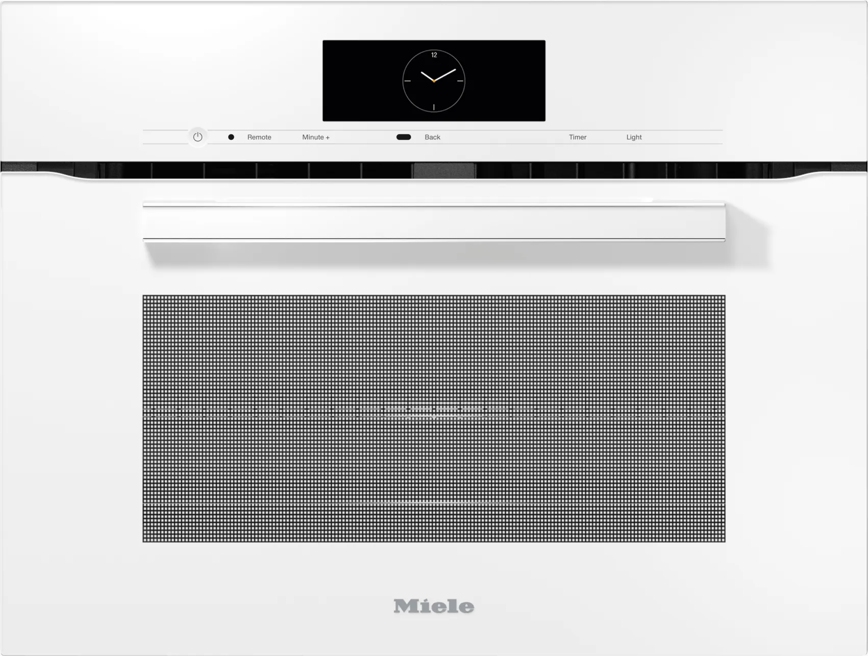 Miele H7840BMAMBRILLIANTWHITE H 7840 Bm Am - 24" Compact Speed Oven In A Perfectly Combinable Design With Automatic Programs And Roast Probe. Single Wall Ovens single oven with self-cleaning feature