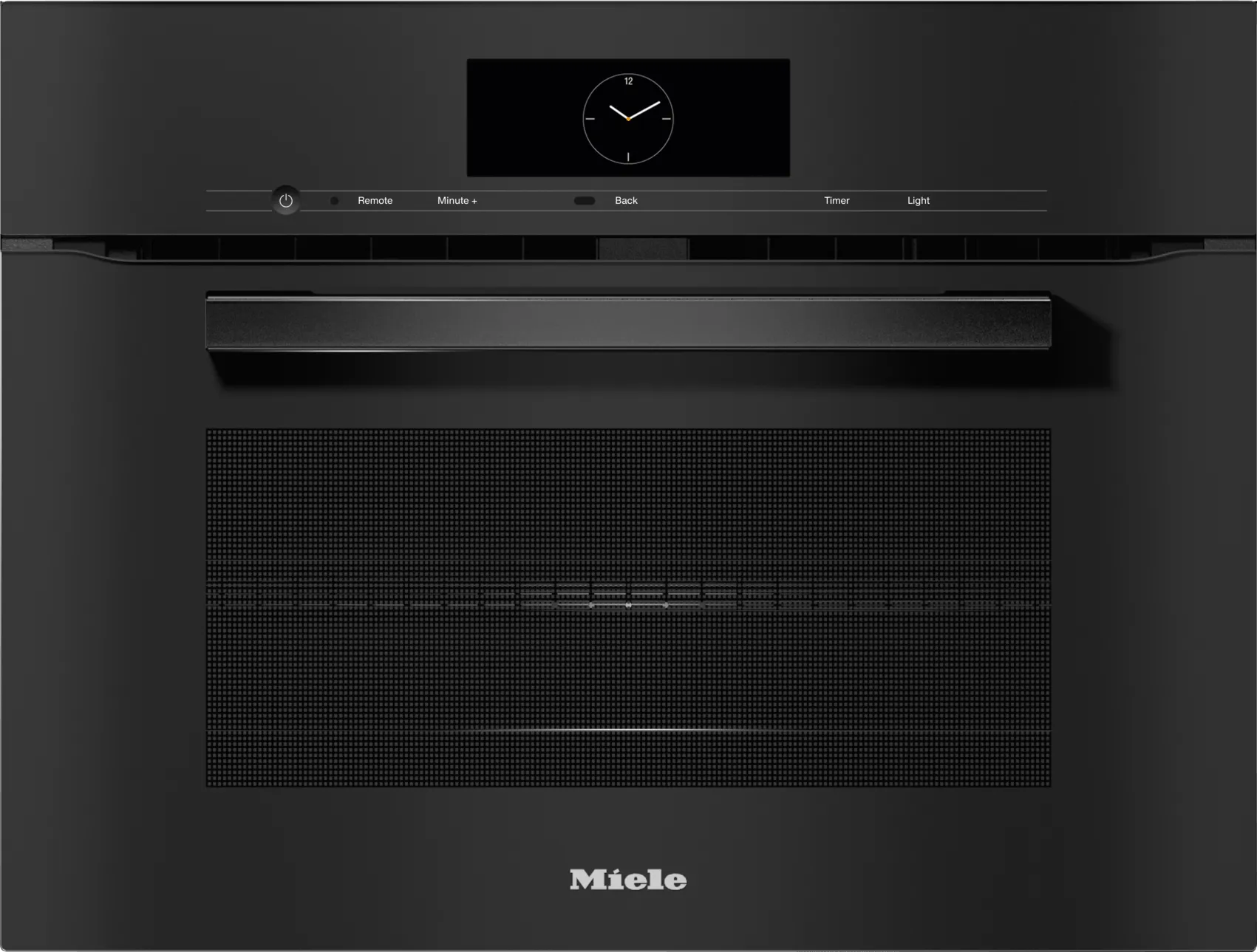 Miele H7840BMAMOBSIDIANBLACK H 7840 Bm Am - 24" Compact Speed Oven In A Perfectly Combinable Design With Automatic Programs And Roast Probe. Single Wall Ovens single oven with self-cleaning feature