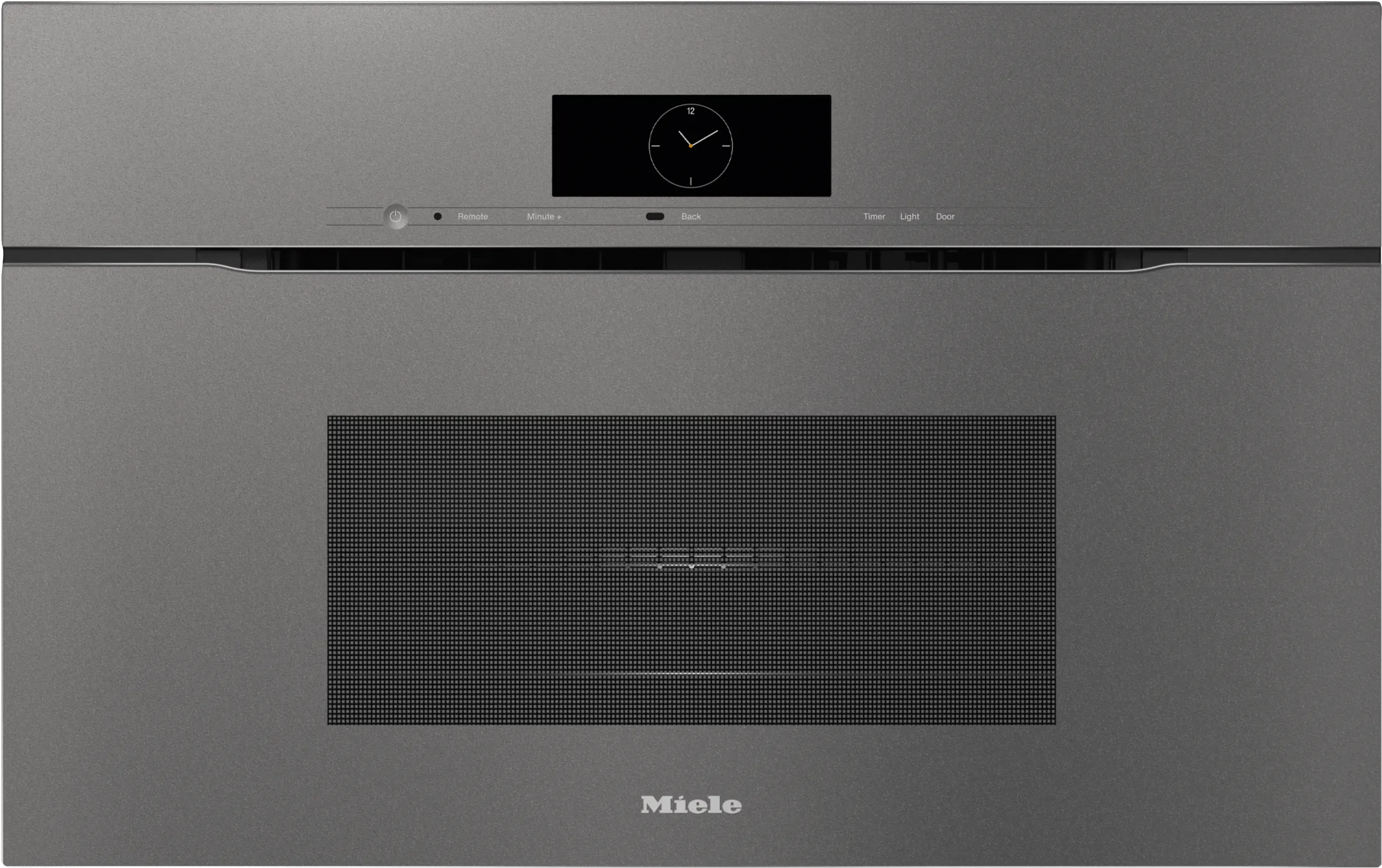 Miele H7870BMX GREY   30" Handleless Compact Speed Oven In A Perfectly Combinable Design With Automatic Programs And Roast Probe. Single Wall Ovens single oven with self-cleaning feature
