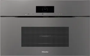 Miele H7870BMX GREY   30" Handleless Compact Speed Oven In A Perfectly Combinable Design With Automatic Programs And Roast Probe. Single Wall Ovens single oven with self-cleaning feature