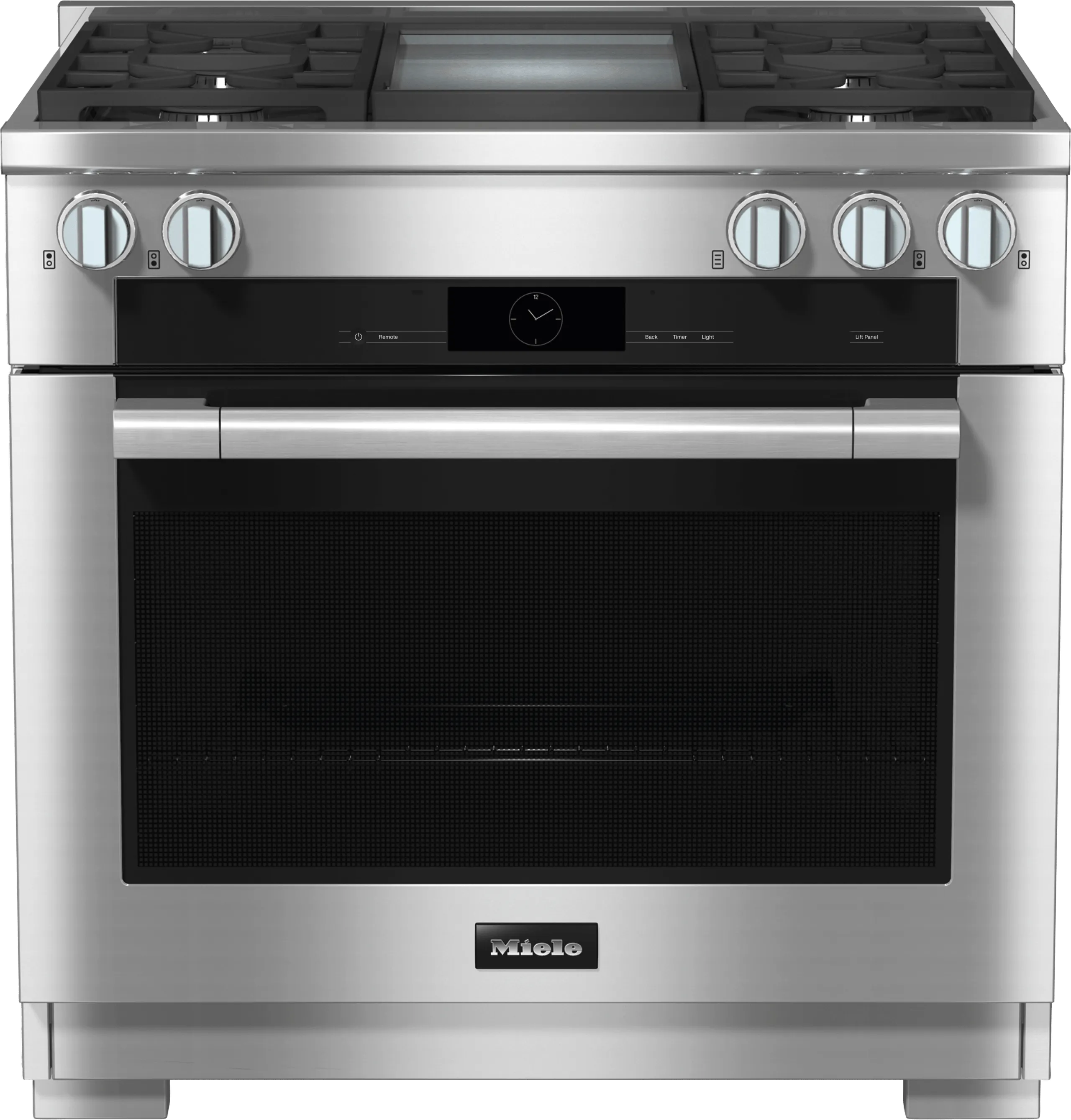 Miele HR19363LPDFGD Hr 1936-3 Lp Df Gd - 36" Range - The Dual Fuel All-Rounder With M Touch For The Highest Demands. Professional Ranges dual fuel professional range 36 inch