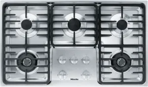 Miele KM3475G Km 3475 G - Gas Cooktop With 2 Dual Wok Burners For Particularly Versatile Cooking Convenience. Gas 4 burner gas range for kitchen