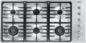 Miele KM3485G Km 3485 G - Gas Cooktop With 2 Dual Wok Burners For Particularly Versatile Cooking Convenience. Cooktops 5 burner cooktops sale