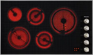 Miele KM5627240VSTAINLESSSTEEL Km 5627 240V - Electric Cooktop With A Width Of 36 1/8 (915) In (Mm) 36 1/8 (915) In (Mm) For Ultra-Convenient Cooking. Electric electric stove with convection oven