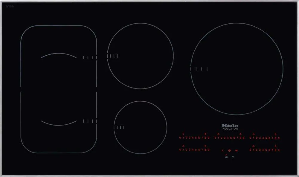 Miele KM6370STAINLESSSTEEL Km 6370 - Induction Cooktop With Powerflex Cooking Area For Maximum Versatility And Performance. Cooktops ceramic electric cooktops