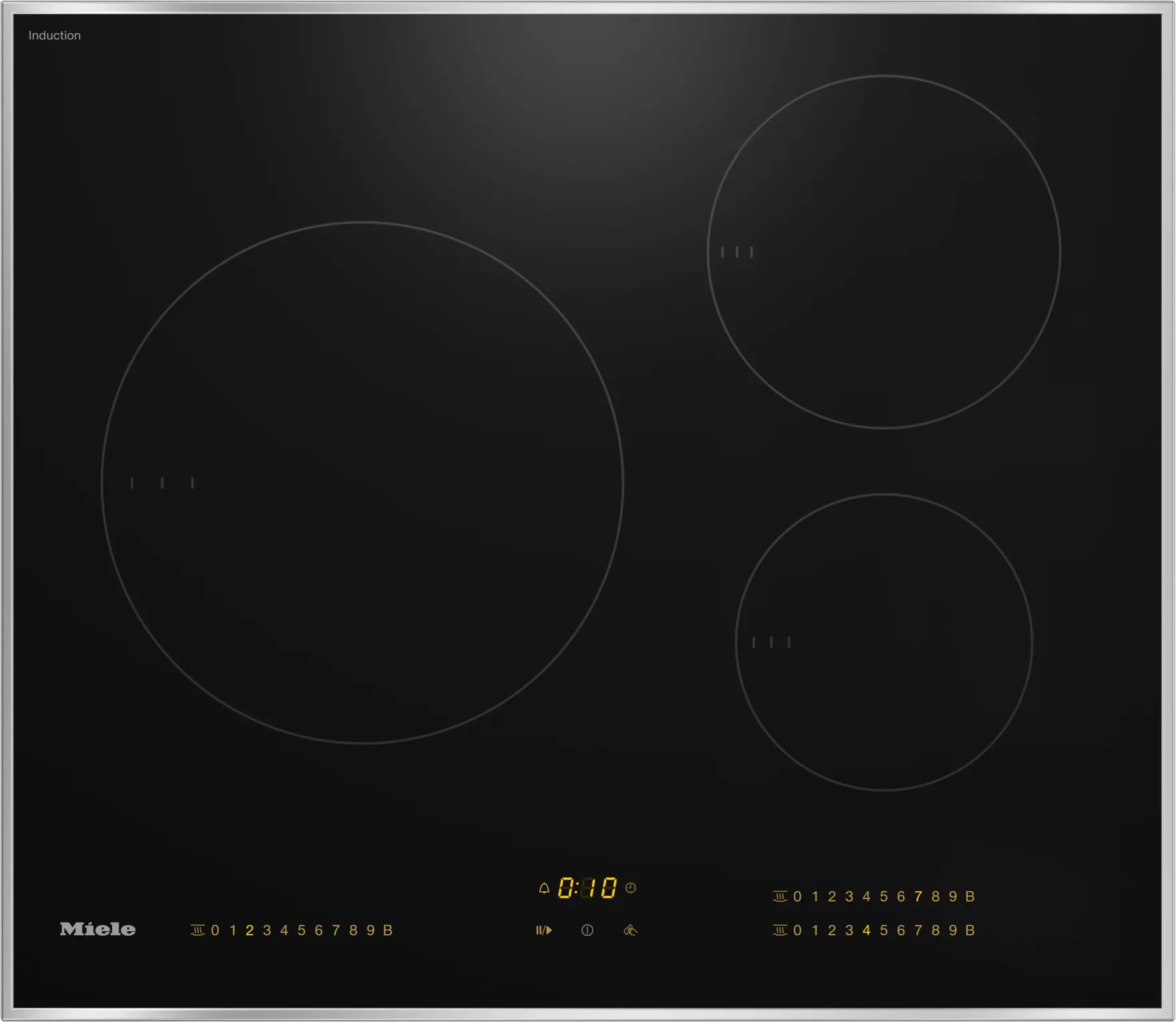 Miele KM7720FR Km 7720 Fr - Induction Cooktop With 3 Round Cooking Zones Cooktops ceramic electric cooktops
