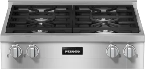Miele KMR11243GEDSTCLSTCLEANSTEEL Kmr 1124-3 G Edst/Clst - Rangetop Gas 4 burner gas range for kitchen