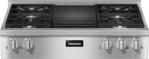 Miele KMR11353GGREDSTCLST Kmr 1135-3 G Gr Edst/Clst - Rangetop With Burners And Grill For Versatility And Performance Gas 4 burner gas range for kitchen