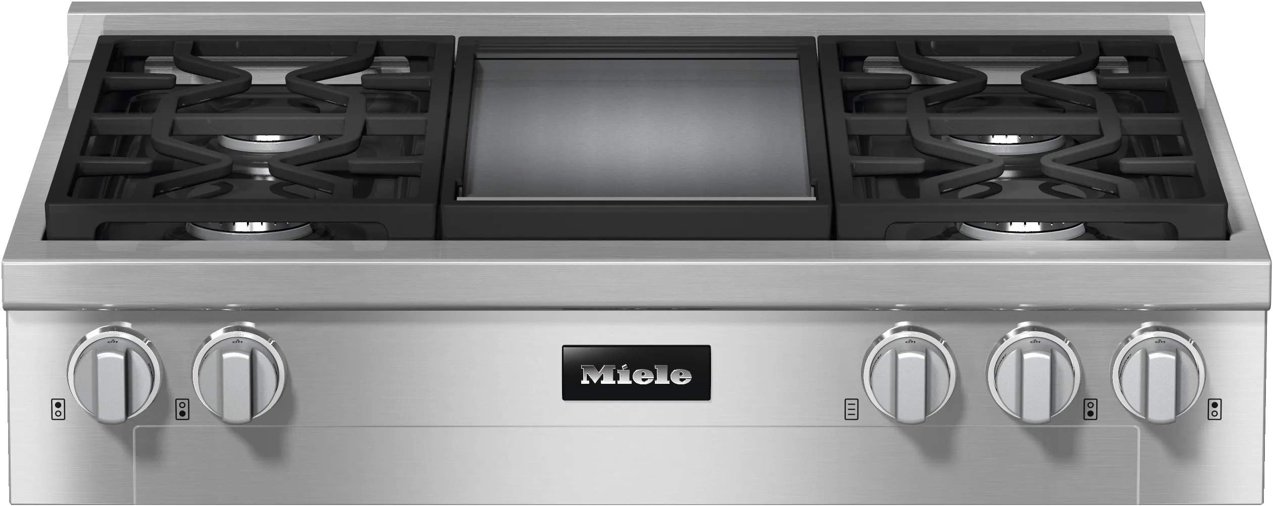 Miele KMR11363G  Rangetop With 4 Burners And Griddle For Versatility And Performance Gas 4 burner gas range for kitchen