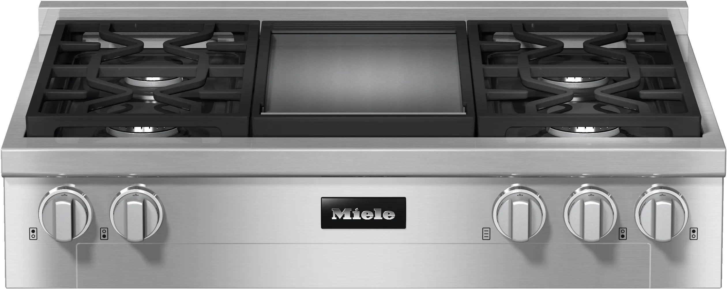 Miele KMR11363LPGDEDSTCLSTCLEANSTEEL Kmr 1136-3Lp Gd Edst/Clst - Rangetop With Burners And Griddle For Versatility And Performance Cooktops ceramic electric cooktops