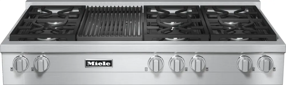 Miele KMR13551GCLEANSTEEL Kmr 1355-1 G - Rangetop With 6 Burners And Grill For Versatility And Performance Gas 4 burner gas range for kitchen