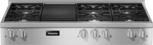 Miele KMR13553GGREDSTCLSTCLEANSTEEL Kmr 1355-3 G Gr Edst/Clst - Rangetop Gas 4 burner gas range for kitchen