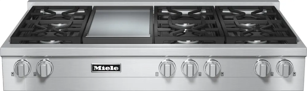 Miele KMR13561GCLEANSTEEL Kmr 1356-1 G - Rangetop With 6 Burners And Griddle For Versatility And Performance Gas 4 burner gas range for kitchen