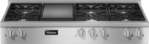 Miele KMR13563GGDEDSTCLSTCLEANSTEEL Kmr 1356-3 G Gd Edst/Clst - Rangetop With Burners And Griddle For Versatility And Performance Cooktops ceramic electric cooktops