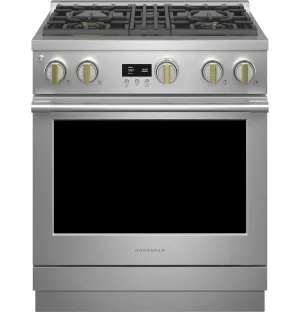Monogram ZDP304NTSS Monogram 30" Dual-Fuel Professional Range With 4 Burners (Natural Gas) Professional Ranges 6 burner professional gas range