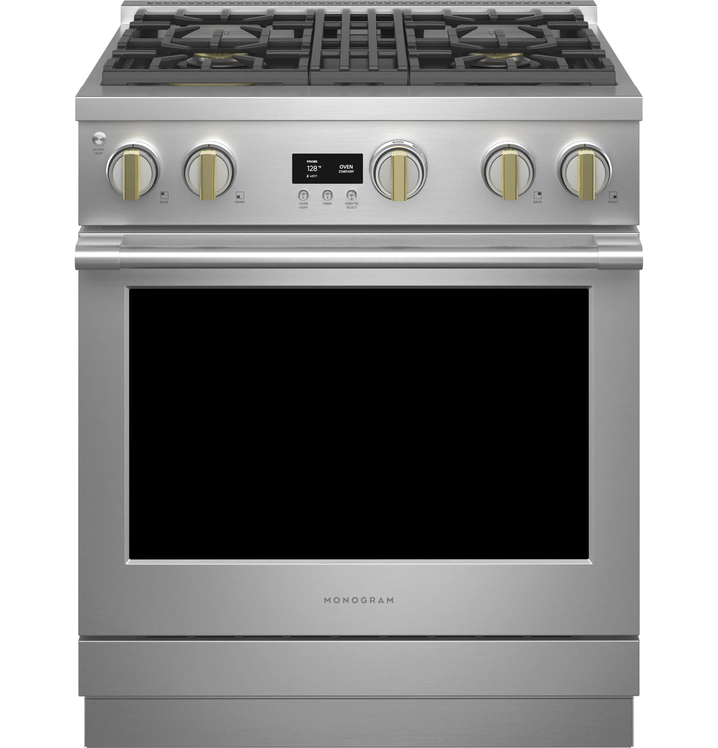 Monogram ZDP304NTSS Monogram 30" Dual-Fuel Professional Range With 4 Burners (Natural Gas) Professional Ranges 6 burner professional gas range