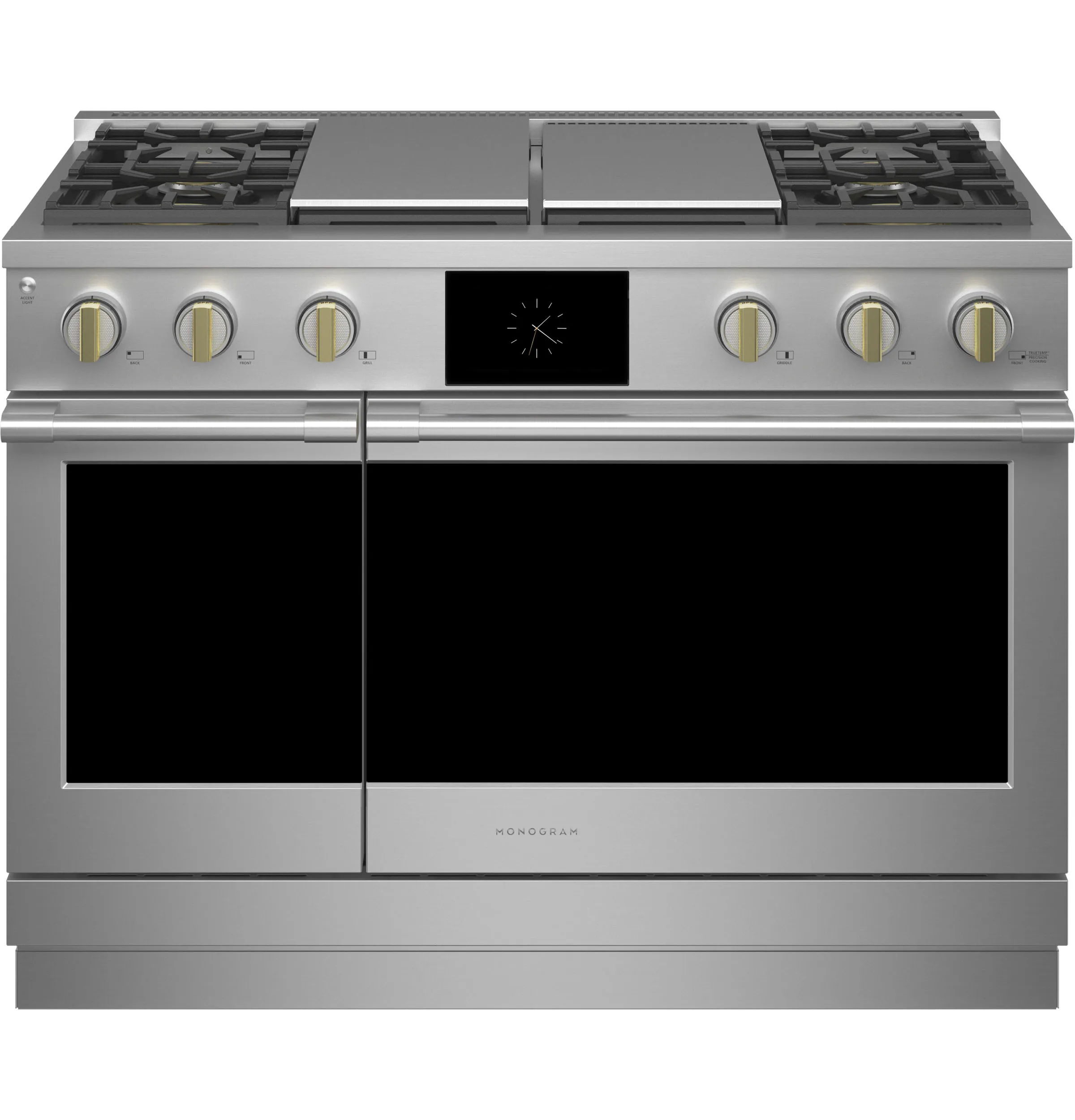 Monogram ZDP484NGTSS Monogram 48" Dual-Fuel Professional Range With 4 Burners, Grill, And Griddle Professional Ranges 6 burner professional gas range