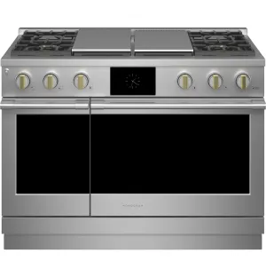 Monogram ZDP484NGTSS Monogram 48" Dual-Fuel Professional Range With 4 Burners, Grill, And Griddle Professional Ranges 6 burner professional gas range