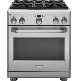 Monogram ZGP304NRSS Monogram 30" All Gas Professional Range With 4 Burners (Natural Gas) Professional Ranges commercial oven for home kitchen