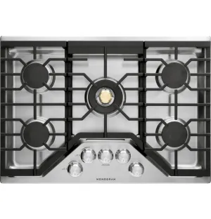 Monogram ZGU30RSLSS Monogram 30" Deep-Recessed Gas Cooktop (Natural Gas) Cooktops 5 burner cooktops sale