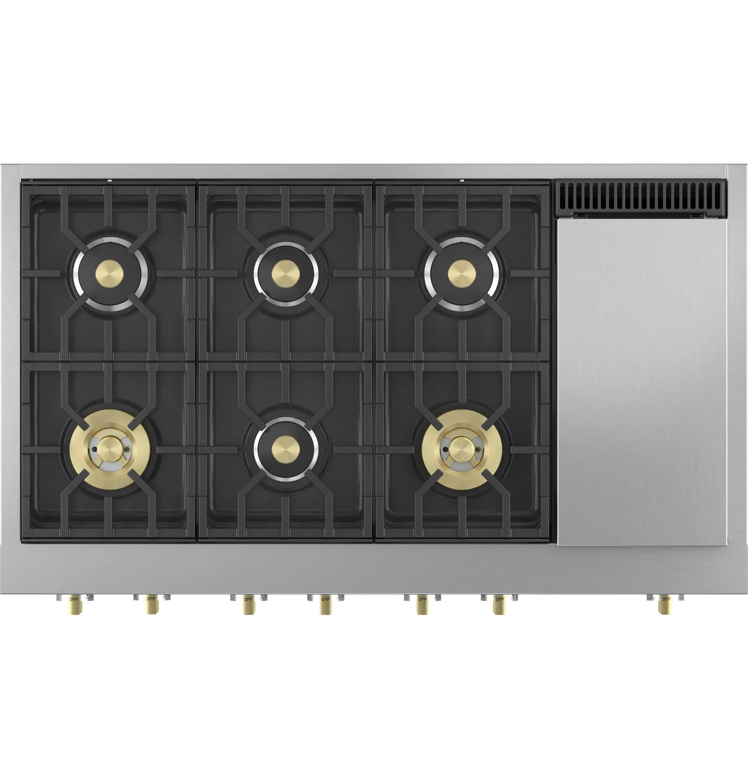Monogram ZGU486NDTSS Monogram 48" Professional Gas Rangetop With 6 Burners And Griddle (Natural Gas)