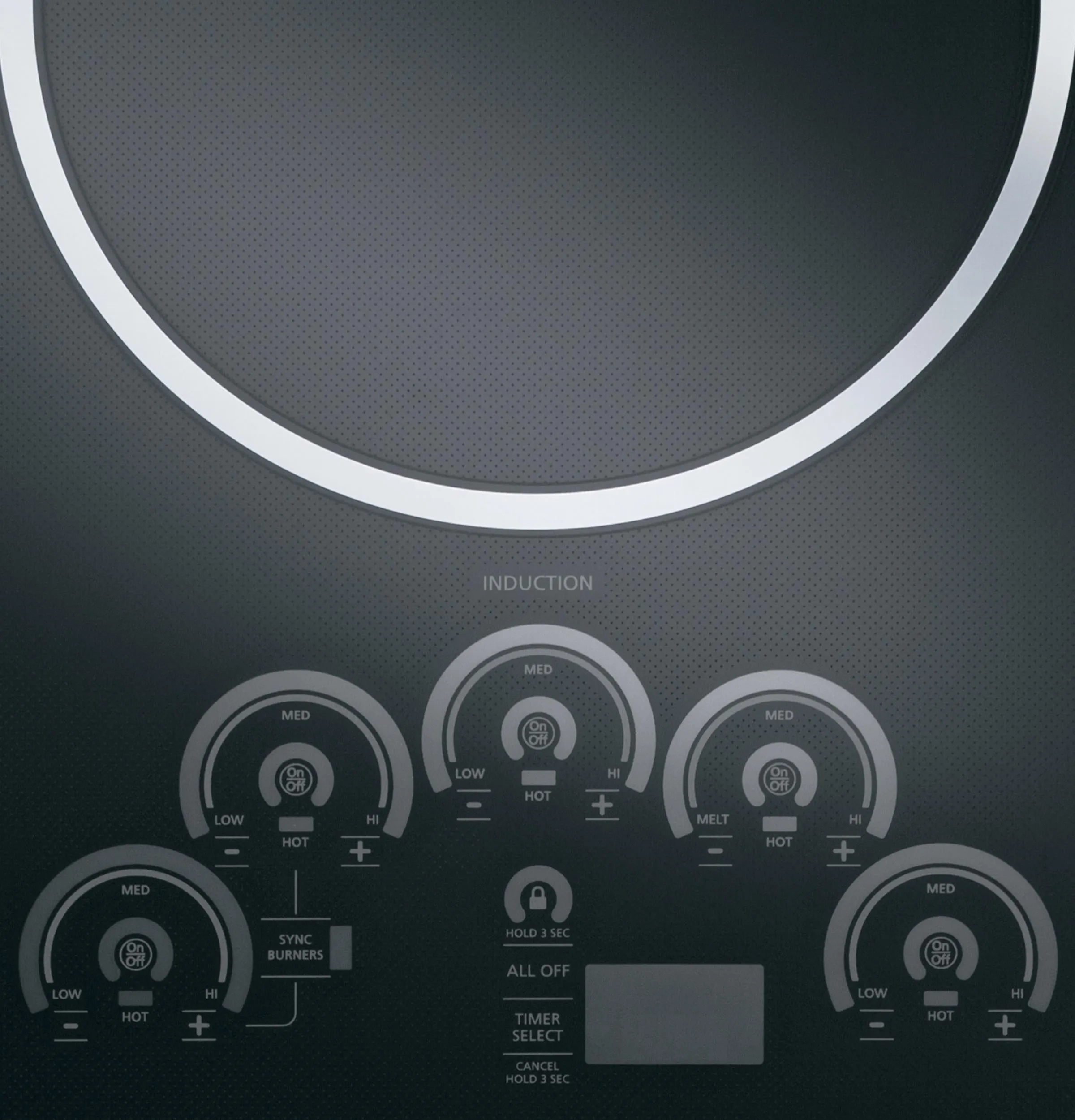 Monogram ZHU36RDJBB Monogram 36" Induction Cooktop