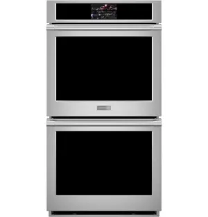 Monogram ZKD90DPSNSS Monogram 27" Smart Electric Convection Double Wall Oven Statement Collection Wall Ovens oven with smart temperature control