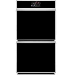 Monogram ZKD90DSSNSS Monogram 27" Smart Electric Convection Double Wall Oven Minimalist Collection Wall Ovens oven with smart temperature control
