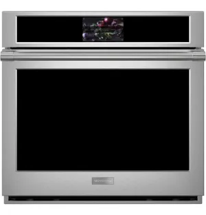 Monogram ZTS90DPSNSS Monogram 30" Smart Electric Convection Single Wall Oven Statement Collection Wall Ovens oven with smart temperature control