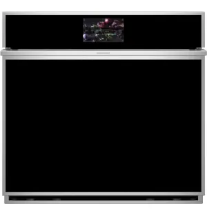 Monogram ZTS90DSSNSS Monogram 30" Smart Electric Convection Single Wall Oven Minimalist Collection Single Wall Ovens electric wall oven with convection