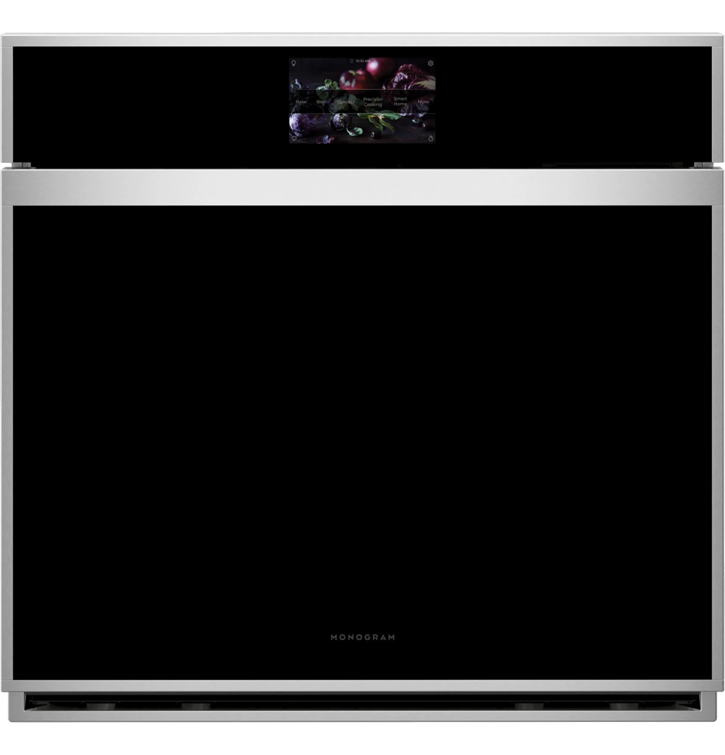 Monogram ZTSX1DSSNSS Monogram 30" Smart Electric Convection Single Wall Oven Minimalist Collection Single Wall Ovens electric wall oven with convection