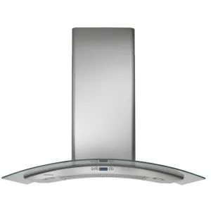Monogram ZV900SLSS Monogram 36" Glass Canopy Wall-Mounted Hood - Gray Ventilation Range Hoods high suction kitchen exhaust hood